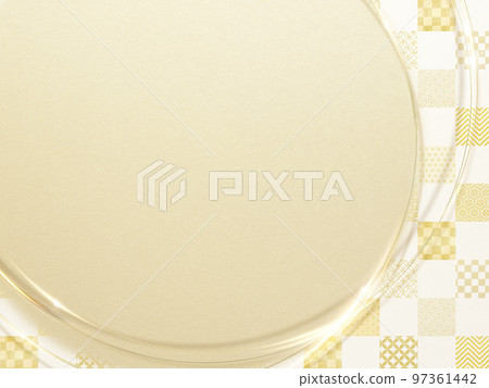 Elegant golden Japanese style background 97361442