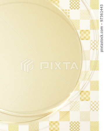 Elegant golden Japanese style background Elegant golden Japanese style background 97361443