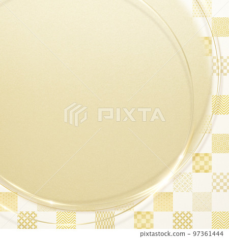 Elegant golden Japanese style background Elegant golden Japanese style background 97361444