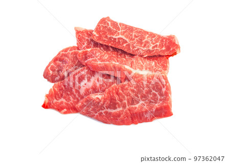 Koshu wine beef for domestic beef rib ribs yakiniku [white background/clipping] 97362047