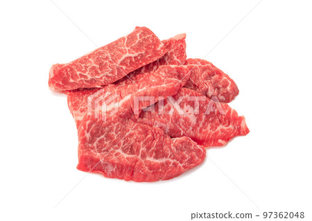 Koshu wine beef for domestic beef rib ribs yakiniku [white background/clipping] 97362048