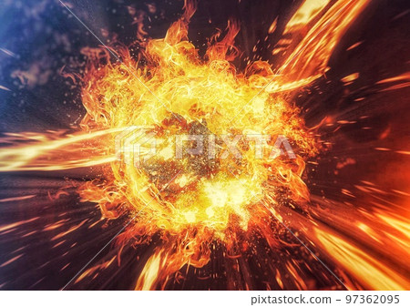 3d illustration of burning flames exploding in energy concept 3d illustration of burning flames exploding in energy concept 97362095