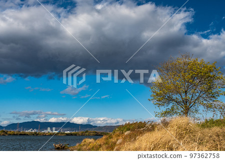 初冬的淀川風光 97362758