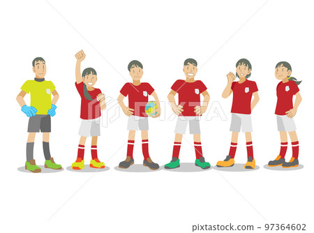 Children of junior futsal team 97364602