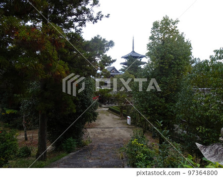 Horyuji Five-storied Pagoda (Horyuji Sannai, Ikaruga-cho, Ikoma-gun, Nara Prefecture) November 2022 97364800