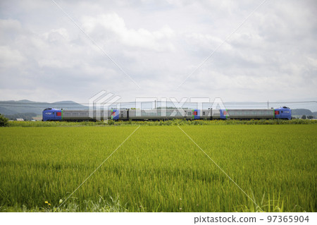 Kiha 283 series running on the Sekihoku Main Line Kiha 283 series running on the Sekihoku Main Line 97365904