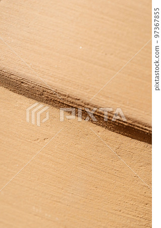 Abstract background and texture of terracotta plates. 97367855
