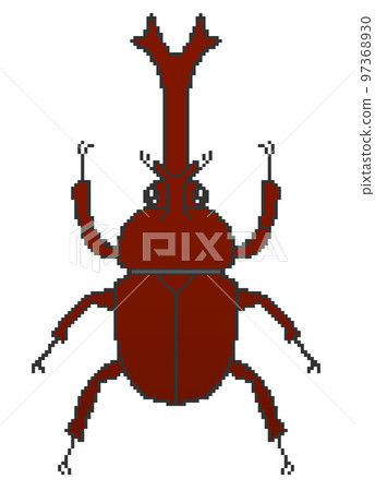 pixel art beetle 97368930