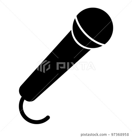 This is an illustration of the microphone icon. This is an illustration of the microphone icon. 97368958