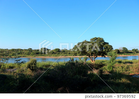 River in the savanna River in the savanna 97369592