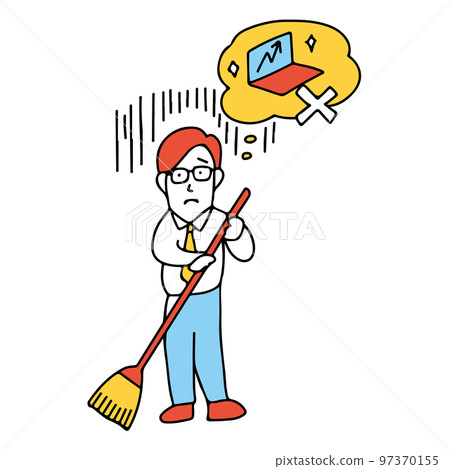 Illustration of a businessman who is not allowed to do sales work Paraharassment Power harassment Insufficient demands Illustration of a businessman who is not allowed to do sales work Paraharassment Power harassment Insufficient demands 97370155