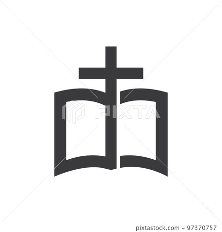Bible book with church 97370757