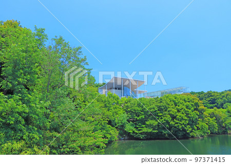 Scenery of Okazaki City and Okazaki City Art Museum 97371415