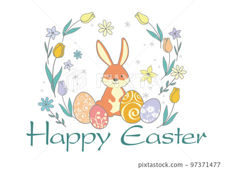 Easter colorful symbol logo 97371477