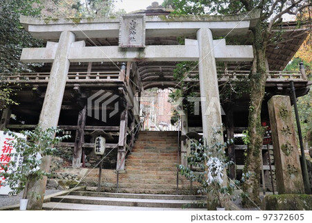 Kurama-dera Temple in Autumn Worship Hall of Yuki Shrine Important Cultural Property Kyoto City Kyoto Prefecture Kurama-dera Temple in Autumn Worship Hall of Yuki Shrine Important Cultural Property Kyoto City Kyoto Prefecture 97372605
