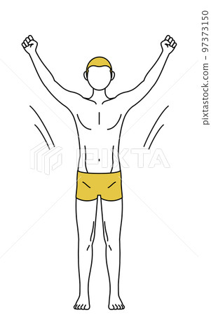 一個穿內衣的男人深吸一口氣，脫毛的形象和男人的審美 97373150