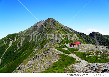 Kitadake Sanso and Kitadake from the Southern Alps Ainodake side Kitadake Sanso and Kitadake from the Southern Alps Ainodake side 97374126