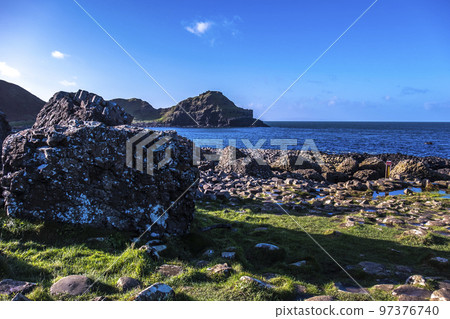 The Giant's Causeway by Bushmills in Northern Ireland, United Kingdom The Giant's Causeway by Bushmills in Northern Ireland, United Kingdom 97376740