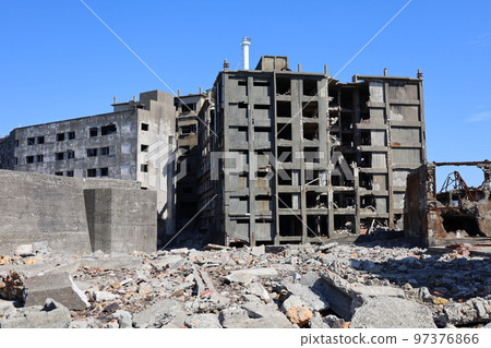 Nagasaki Prefecture Gunkanjima (Hashima) View from the 3rd Observation Plaza 97376866