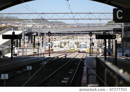 Streetcar Hiroshima Electric Railway Miyajimaguchi Station 97377703