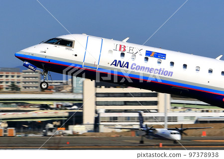 Osaka International Airport IBEX Airplane Takeoff 97378938