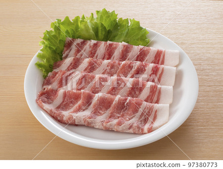 Pork shoulder loin meat 97380773