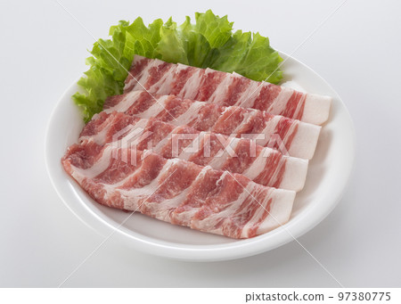 Pork shoulder loin meat 97380775