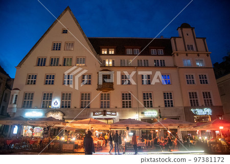 Beautiful night view of Tallinn, the capital of Estonia Beautiful night view of Tallinn, the capital of Estonia 97381172
