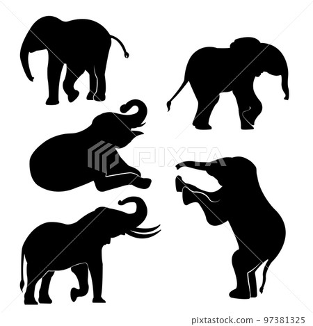 elephant, silhouette, african elephant 97381325