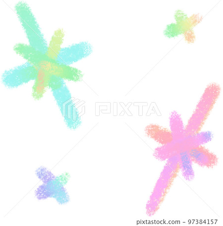 Rainbow line Star illustrations 97384157