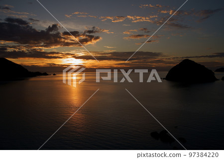 雪見夜景（福井縣三方高中郡若狹町雪見、雪見展望台、福井故里百景） 97384220