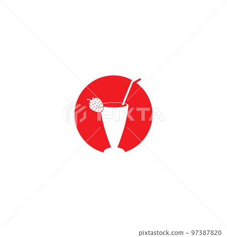 strawberry juice logo 97387820