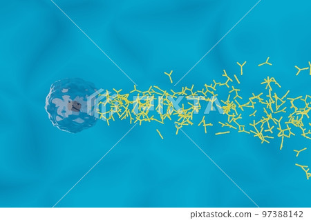 Image of plasma cells producing antibodies 97388142