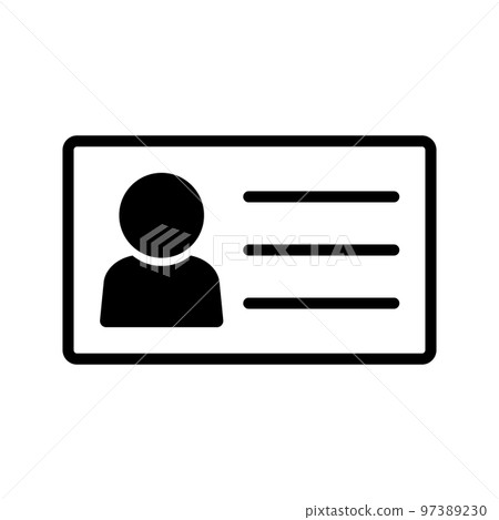 A photo ID card. vector. 97389230