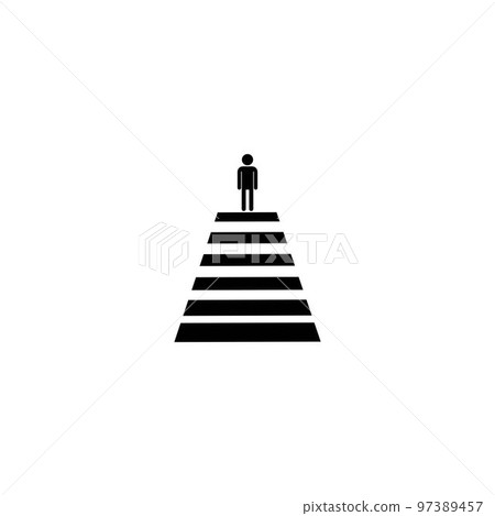 Human road crossing icon Human road crossing icon 97389457