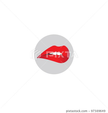 red lips logo 97389649