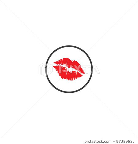 red lips logo 97389653