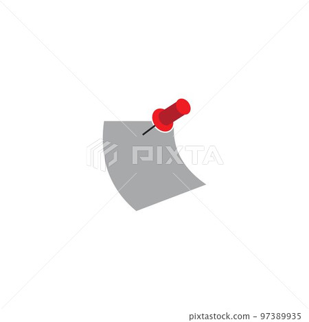 notepad with push button icon 97389935