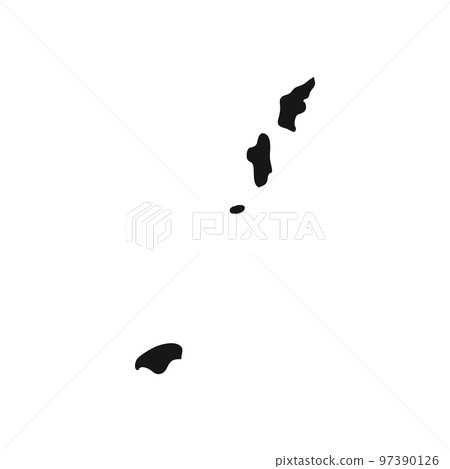 Simplified silhouette of Northern Mariana Islands border Simplified silhouette of Northern Mariana Islands border 97390126