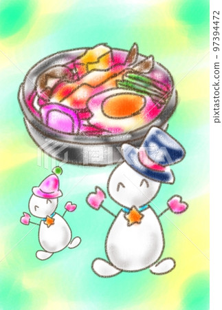 冬天的鍋燒烏冬面 冬天的鍋燒烏冬面 97394472