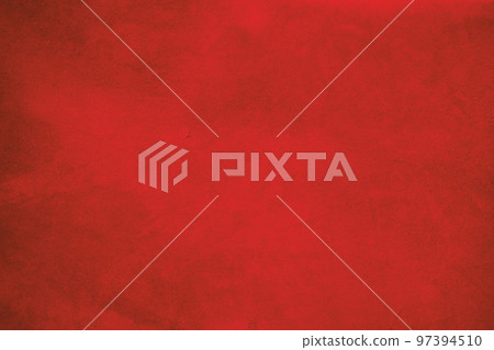 The background is red suede. The texture of suede leather dyed red. 97394510