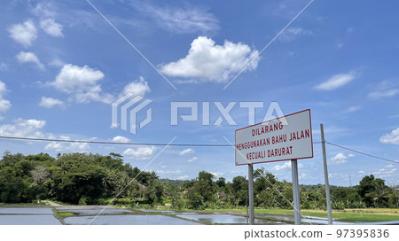 Indonesian toll road or highway, new government infrastructure project during recent year 97395836