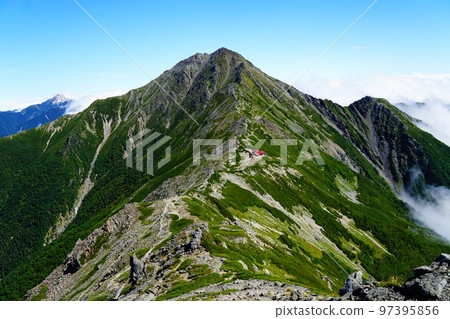 南阿爾卑斯山：相野岳一側的北嶽山莊和北岳/貝駒岳 97395856