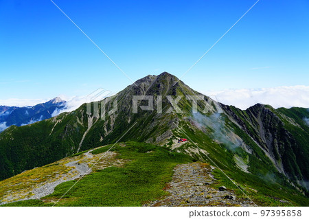 Southern Alps: Kitadake Sanso and Kitadake/Kaikomagatake from the Ainodake side Southern Alps: Kitadake Sanso and Kitadake/Kaikomagatake from the Ainodake side 97395858