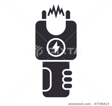 black icon stun gun for safety. 97396423