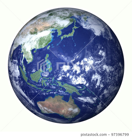 Earth, basic colors, Japanese archipelago, white background (3DCG image) Earth, basic colors, Japanese archipelago, white background (3DCG image) 97396799