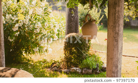 botijo in the sun on a white background 97397170