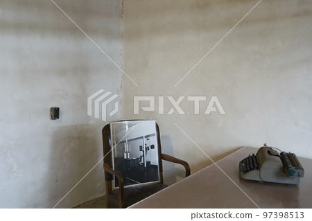 Cell house in Alcatraz island  in San Francisco Bay 97398513