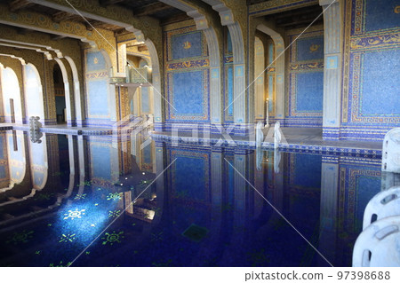 Hearst Castle in San Simeon California. 97398688