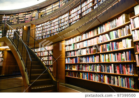 Beautiful view of the City Library in Stockholm, the capital of Sweden Beautiful view of the City Library in Stockholm, the capital of Sweden 97399500